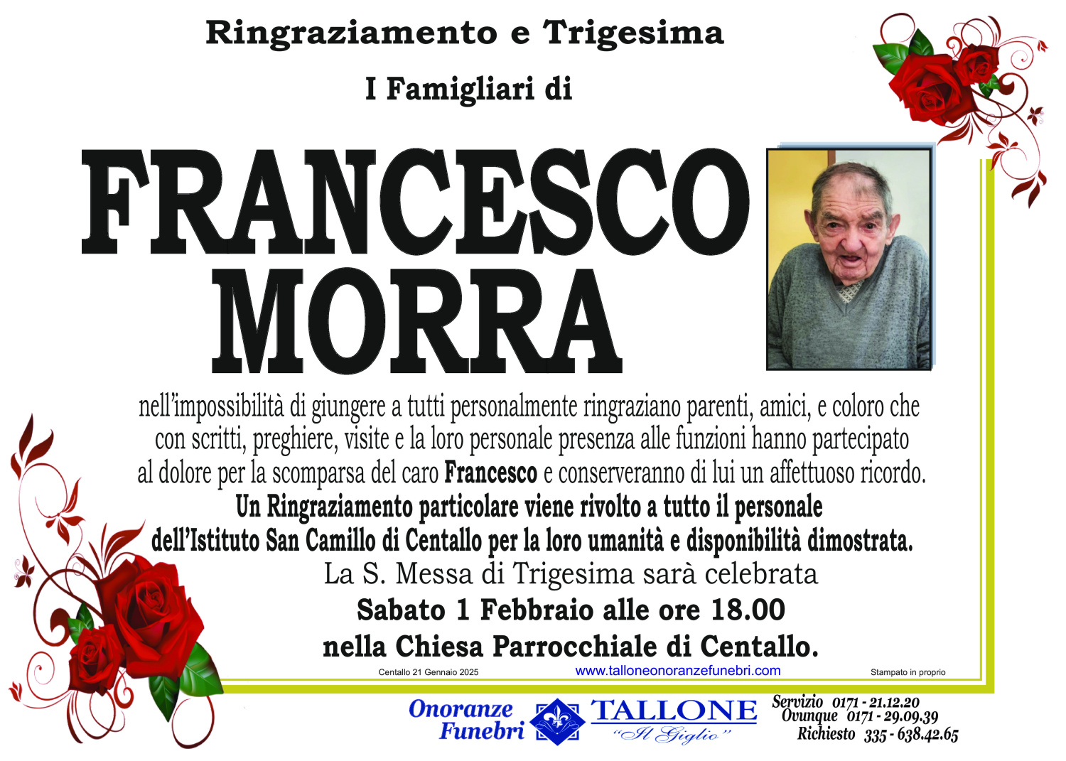 <br />
<b>Warning</b>:  Undefined variable $info in <b>/home/tallone/public_html/ringraziamenti.php</b> on line <b>68</b><br />
Francesco Morra